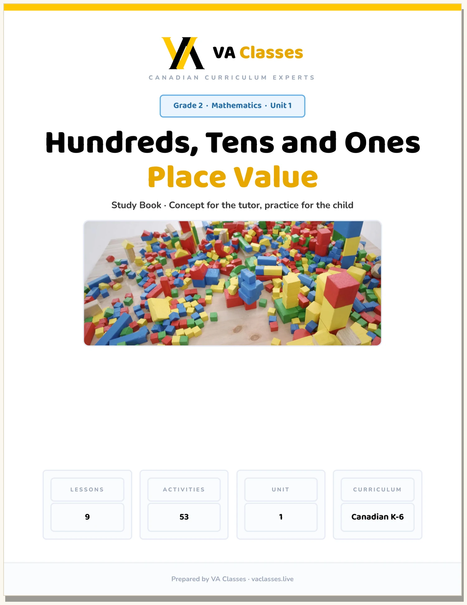 The Study Book cover of the Grade 2 Mathematics pack